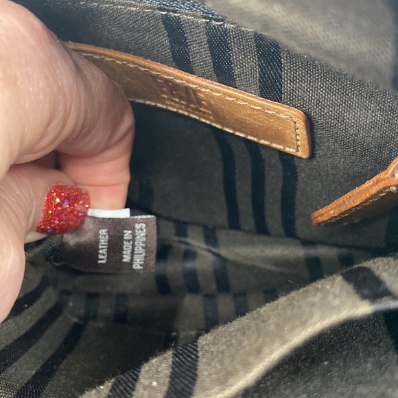 Frye Melissa Mini Shopper Cognac Small Crossbody Purse - Picture 11 of 14